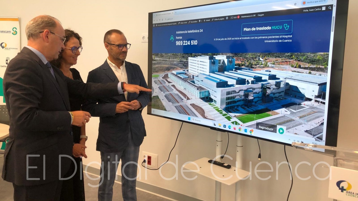 Foto: Presentación de la nueva página web del nuevo Hospital Universitario de Cuenca